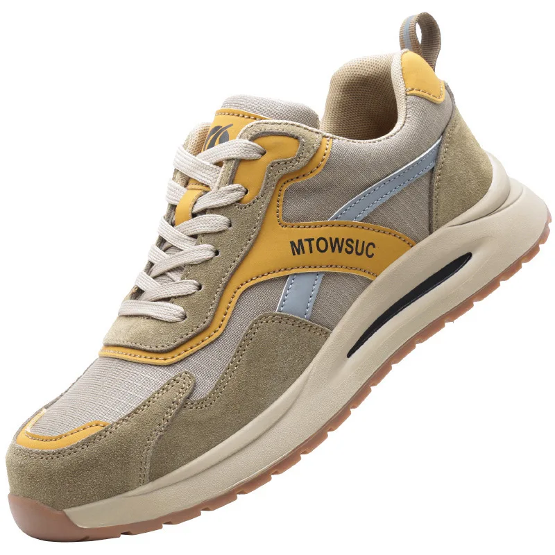 

Мужские защитные ботинки со стальным носком, Нескользящие, дышащие