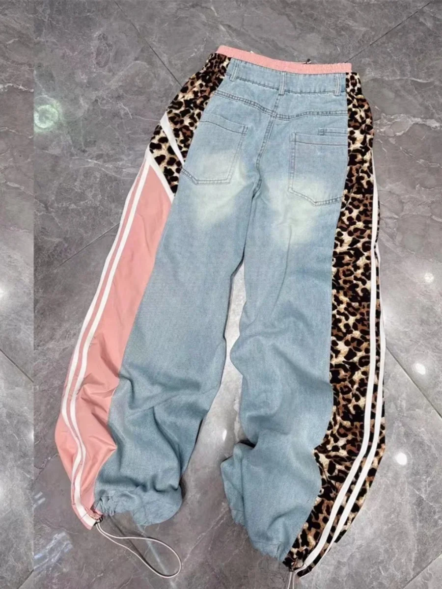 Европейские товары модные брендовые джинсы для женщин весна-лето 2024 прямые