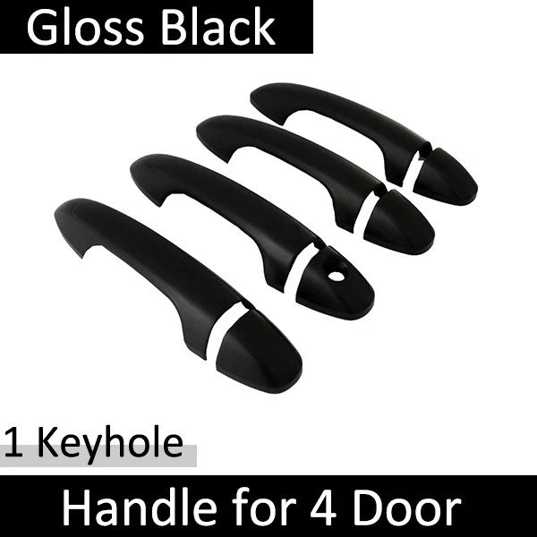 

Для Toyota Fortuner MK2 AN150 AN160 2015 ~ 2021 Luxuriou глянцевый черный внешняя крышка дверной ручки Стайлинг наклейка отделка автомобильные аксессуары