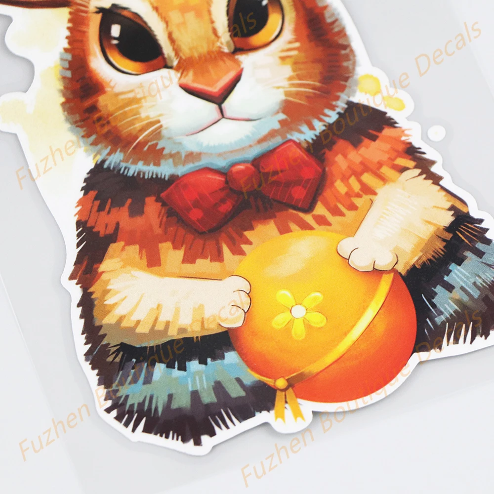 Fuzhen бутик-наклейки внешние аксессуары милые акварельные виниловые наклейки с