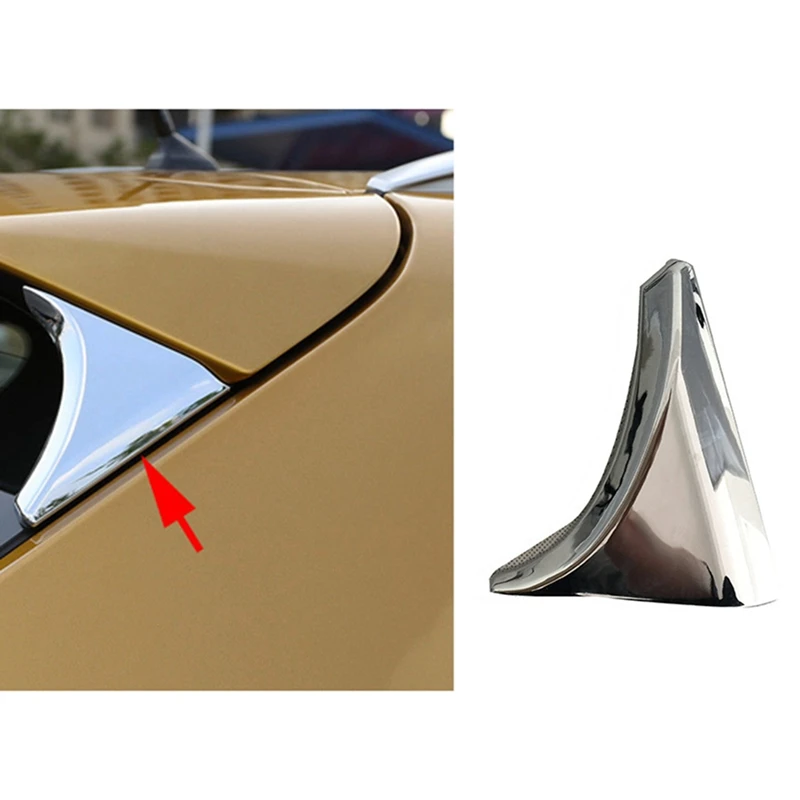 

ABS Chrome 2Pcs Rear Window Tailgate Spoiler Trims Cover Fit For Nissan Qashqai J11 2014 2015 2016 2017 2018
