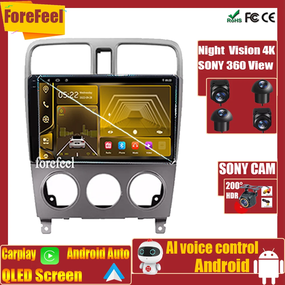 

Авто 7862 Android для Subaru Forester SG 2002 - 2008 высокопроизводительный No 2din экран навигация Carplay мультимедийный процессор HDR QLED