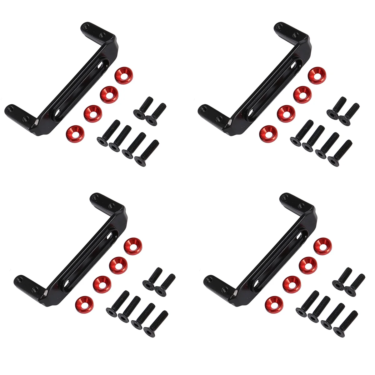 

4X Metal Servo Mount Holder Servo Fixed Base for Axial Capra 1.9 UTB AXI03004 1/10 RC Crawler Car Upgrade Parts