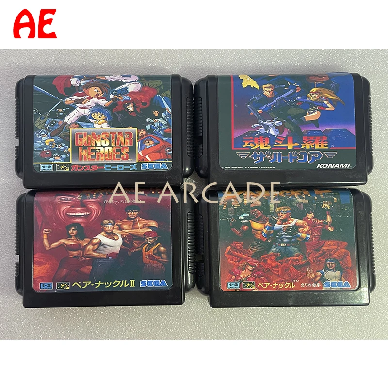 

New SEGA MD Game Cart Contra/STREETS OF RAGE/Sonic The Hedgehog Etc Drive Cartridge for Sega Genesis All Games Available