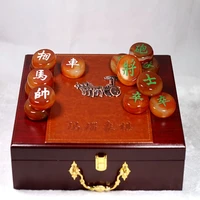 crystal parks chinese chess high quality wooden portable historical vintage chess set educational ajedrez chino board games