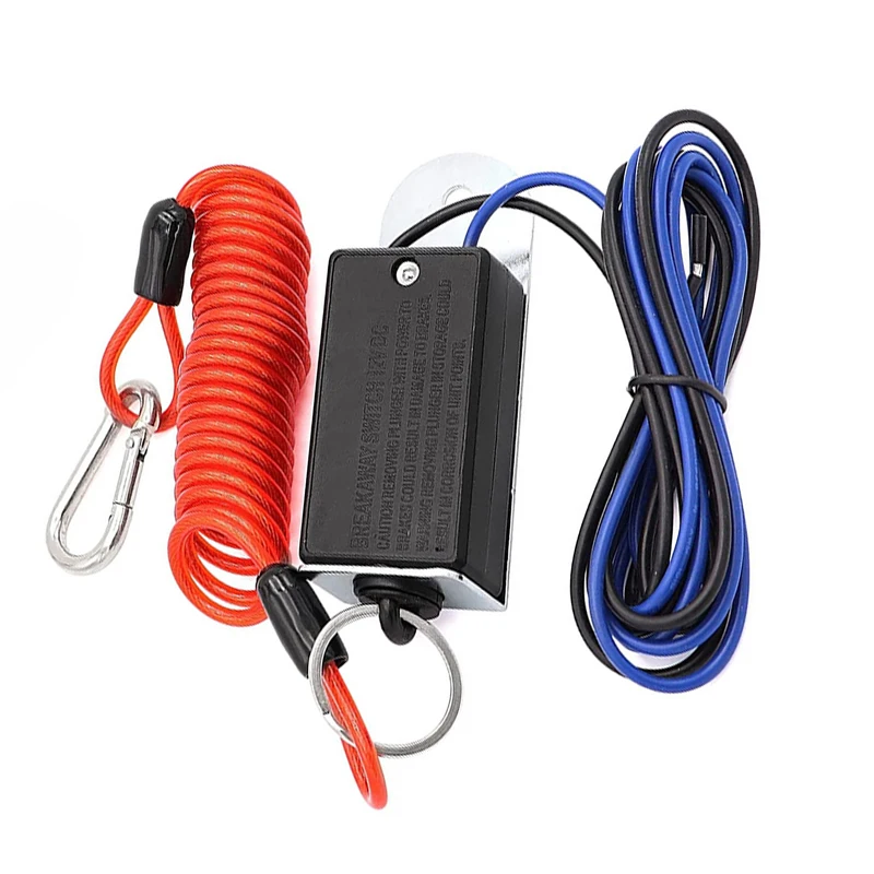

Electric Breakaway Switch Battery Break Away Coiled Cable System Fit for Trailer Towing Caravan Camper High Quality New