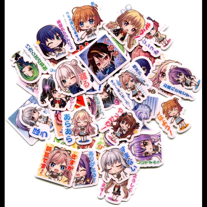 

40pcs Anime Sticker Re:Stage!01 Itsumura Yukari Accessories Cosplay Prop