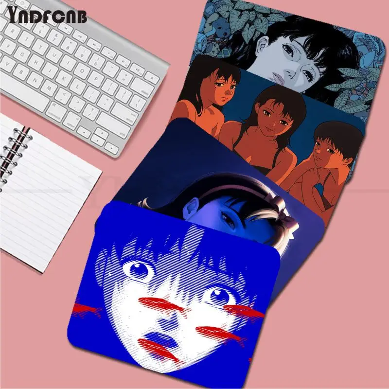 

Perfect Blue Mousepad Non-slip Lockedge Cartoon Anime Gaming Mouse Pad Keyboard Mouse Mats Smooth Company for PC Computer Table