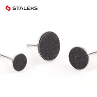 staleks stainless steel sanding paper round disc 152025mm metal disk nail drill bit accessory foot peg foot file polished tool