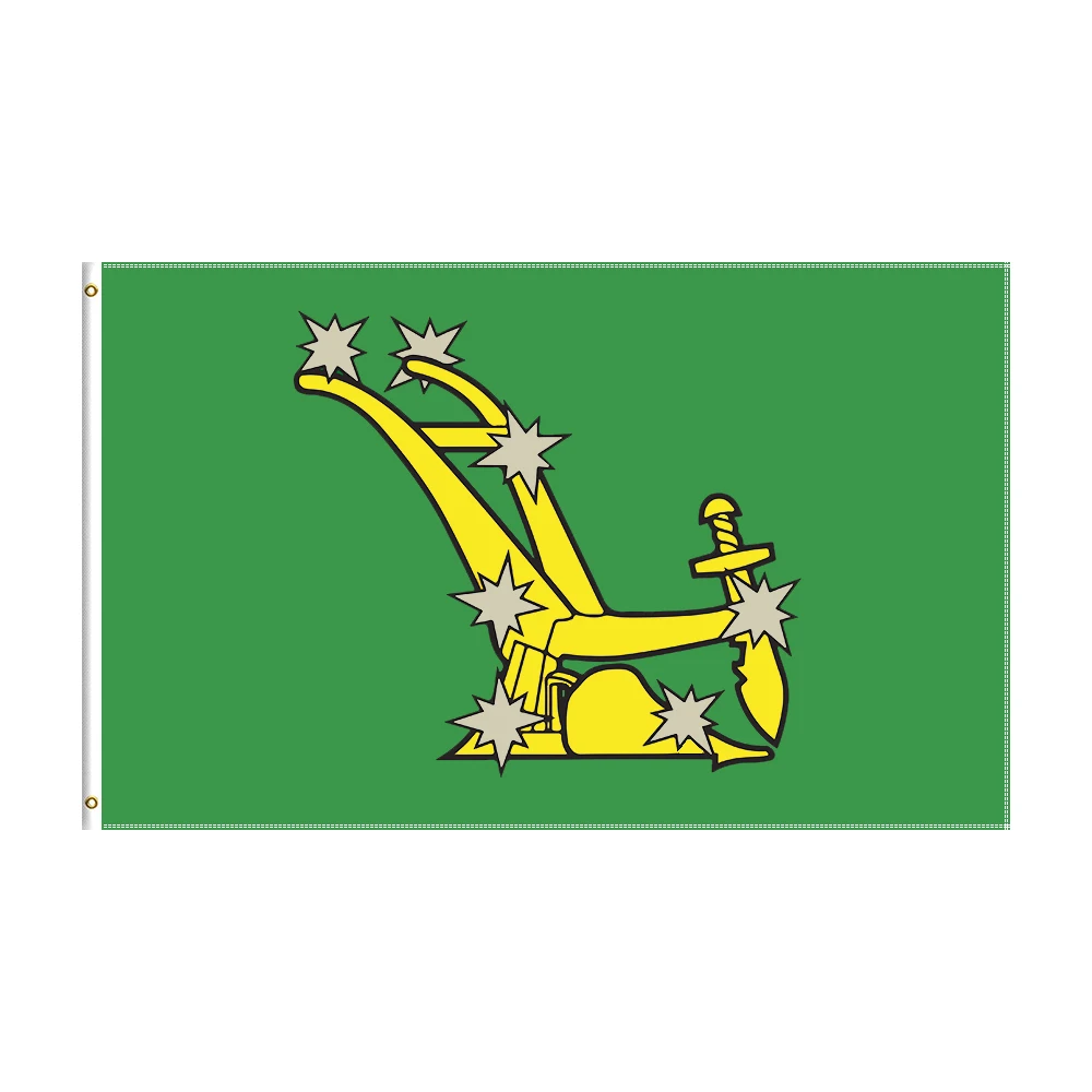 

3x5 Ft Green StARRY Plow Flag Polyester Printed Irish Republican 1916 Easter Rsiing Reb Banner For Decor