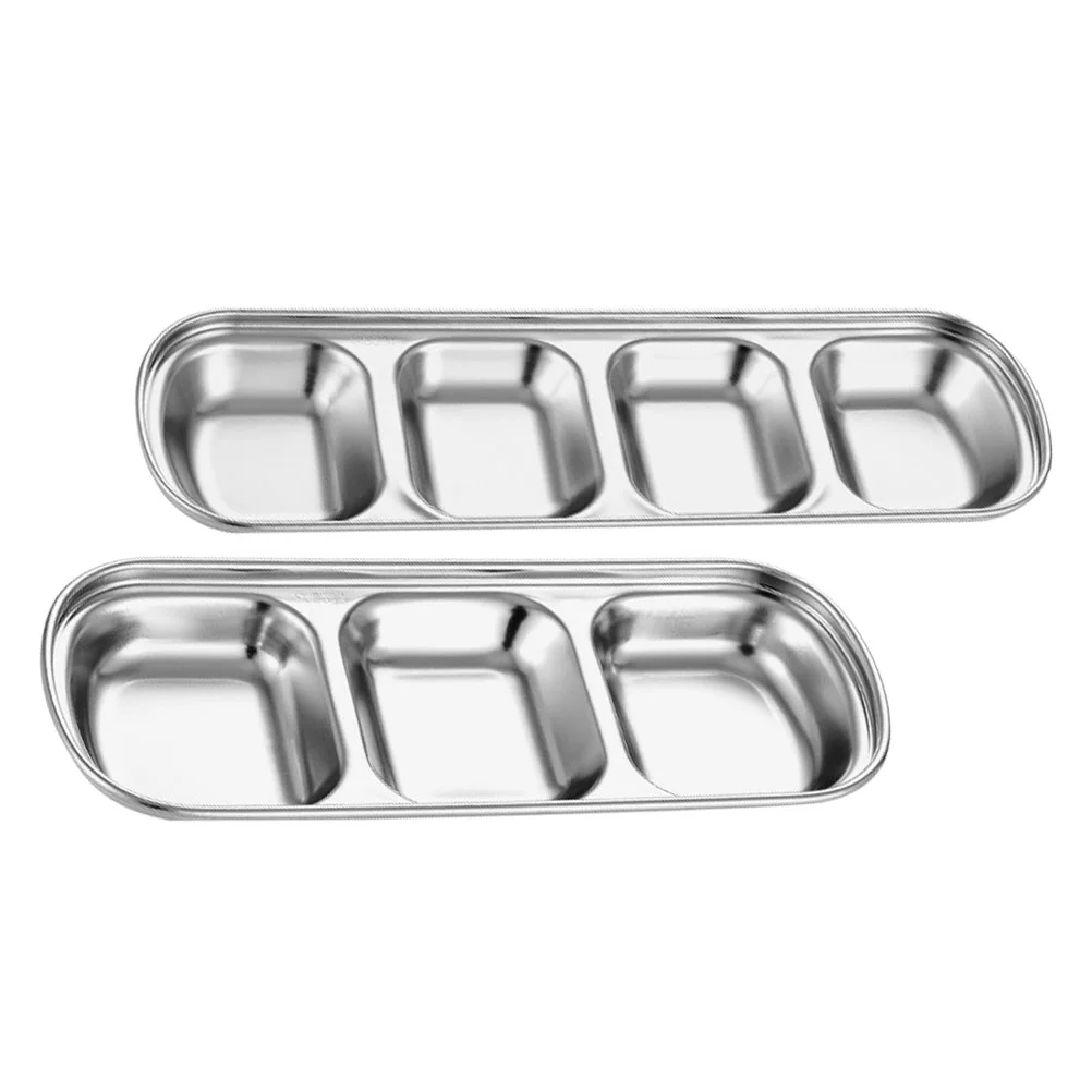 

Dish Sauce Bowl Dipping Dishes Sushi Hot Pot Saucers Appetizer Small Platter Serving Side Divided Seasoning Bbq Steel Stainless