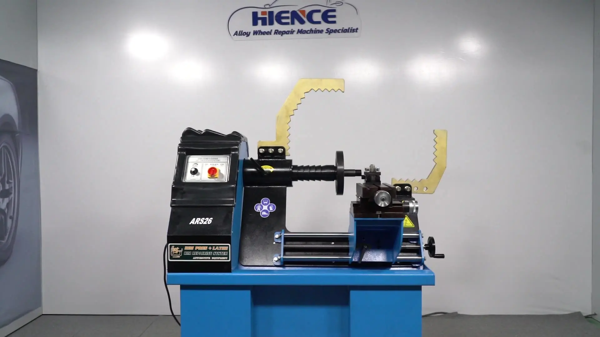

ARS26 Rim Straightening Machine With Lathe turning tool for alloy mag wheel repair equipment