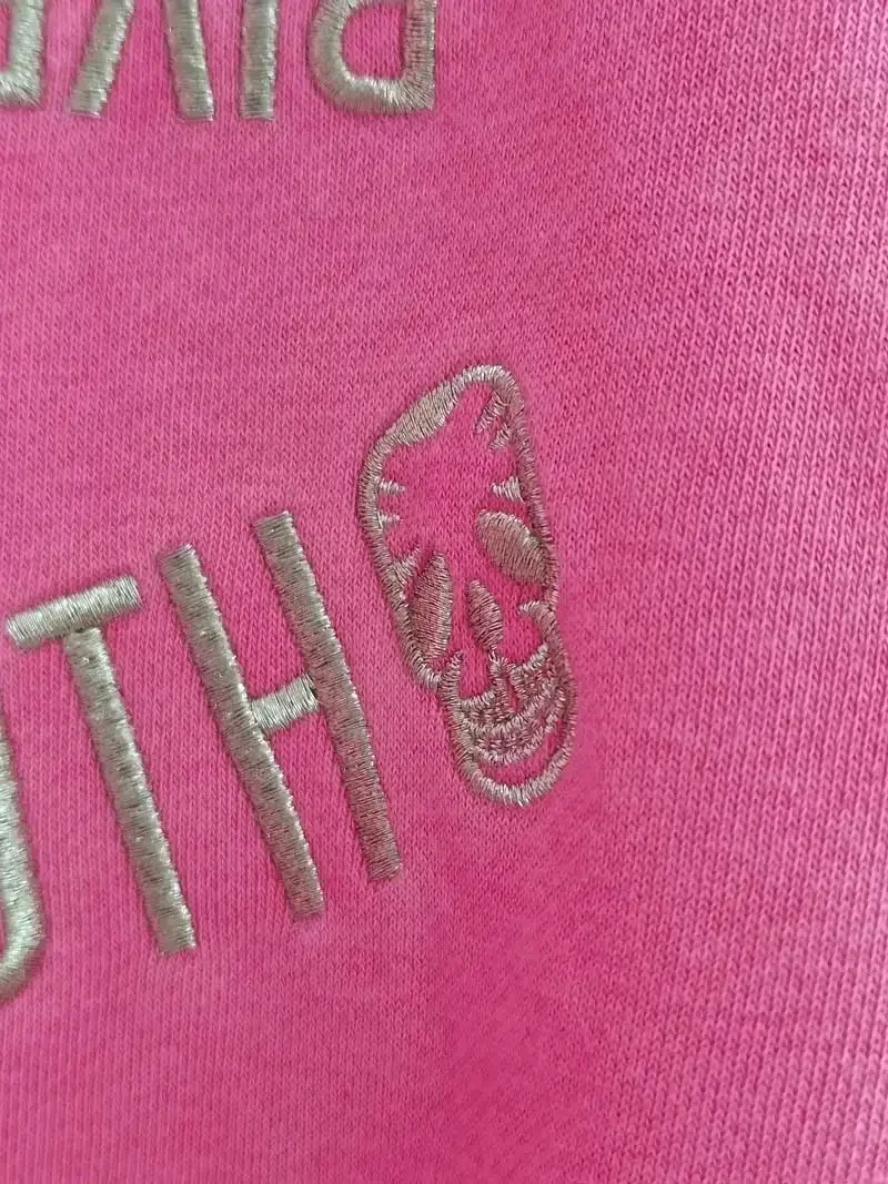 Розовый топ с вышивкой осенне-зимняя уличная одежда женские толстовки пуловеры