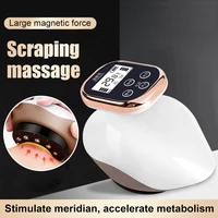 electric cupping massage lcd display scraping cupping therapy set ems body massager vacuum cans suction cup ir heating slimming