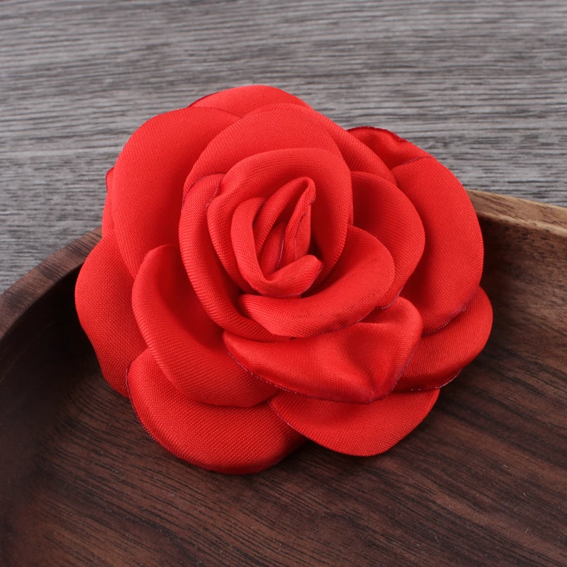 

Горящие атласные цветы для волос, 10 шт.