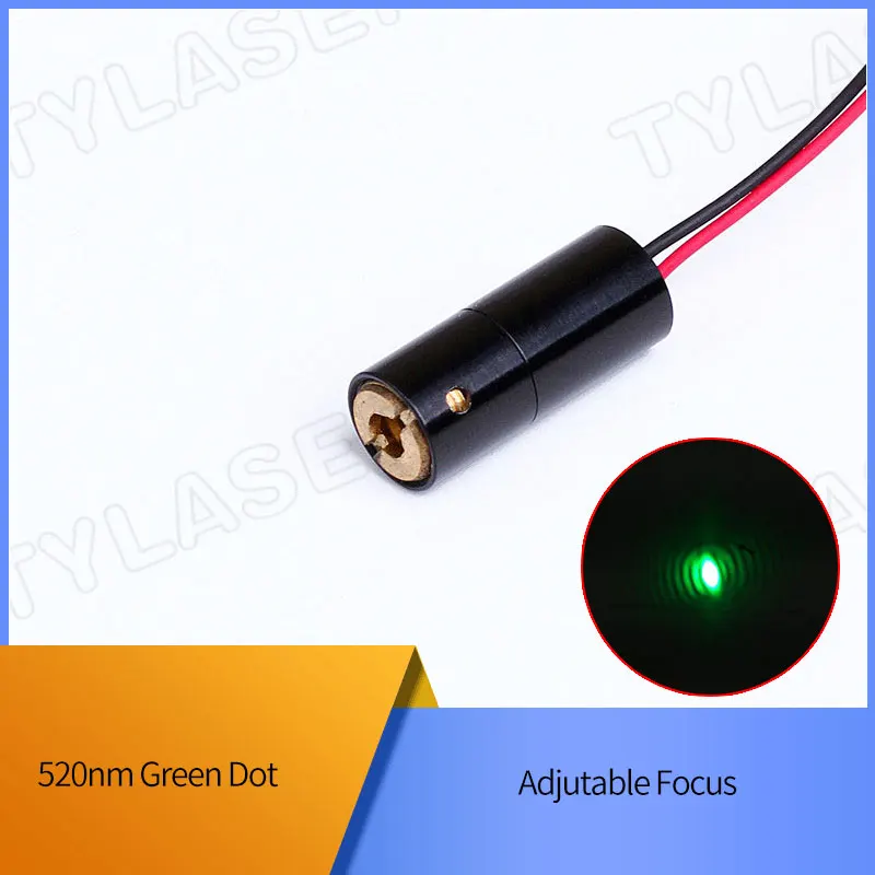 Foco ajustable D8X30mm 520nm láser verde 1mW 5mW 10mW 20mW 30mW Módulo de diodo láser de punto grado Industrial ACC Driver TYLASERS
