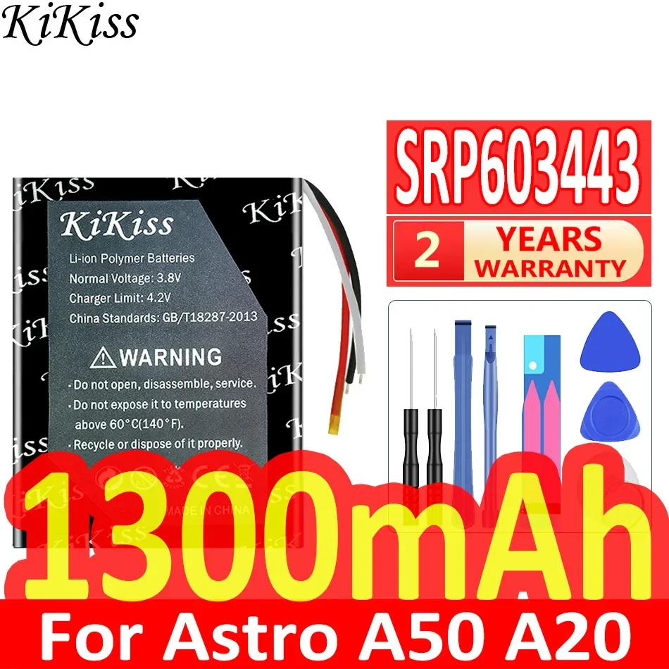 Аккумулятор KiKiss 1300 мАч SRP 603443 Для Astro A20 A50
