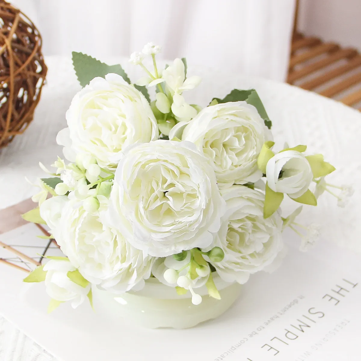 Ваза Для Цветов Из Искусственного Шелка Украшения Дома Свадебный Скрапбукинг