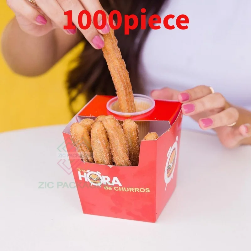 10 00 шт. На заказ. Дизайнерские бумажные коробки с отверстиями для соуса заводская