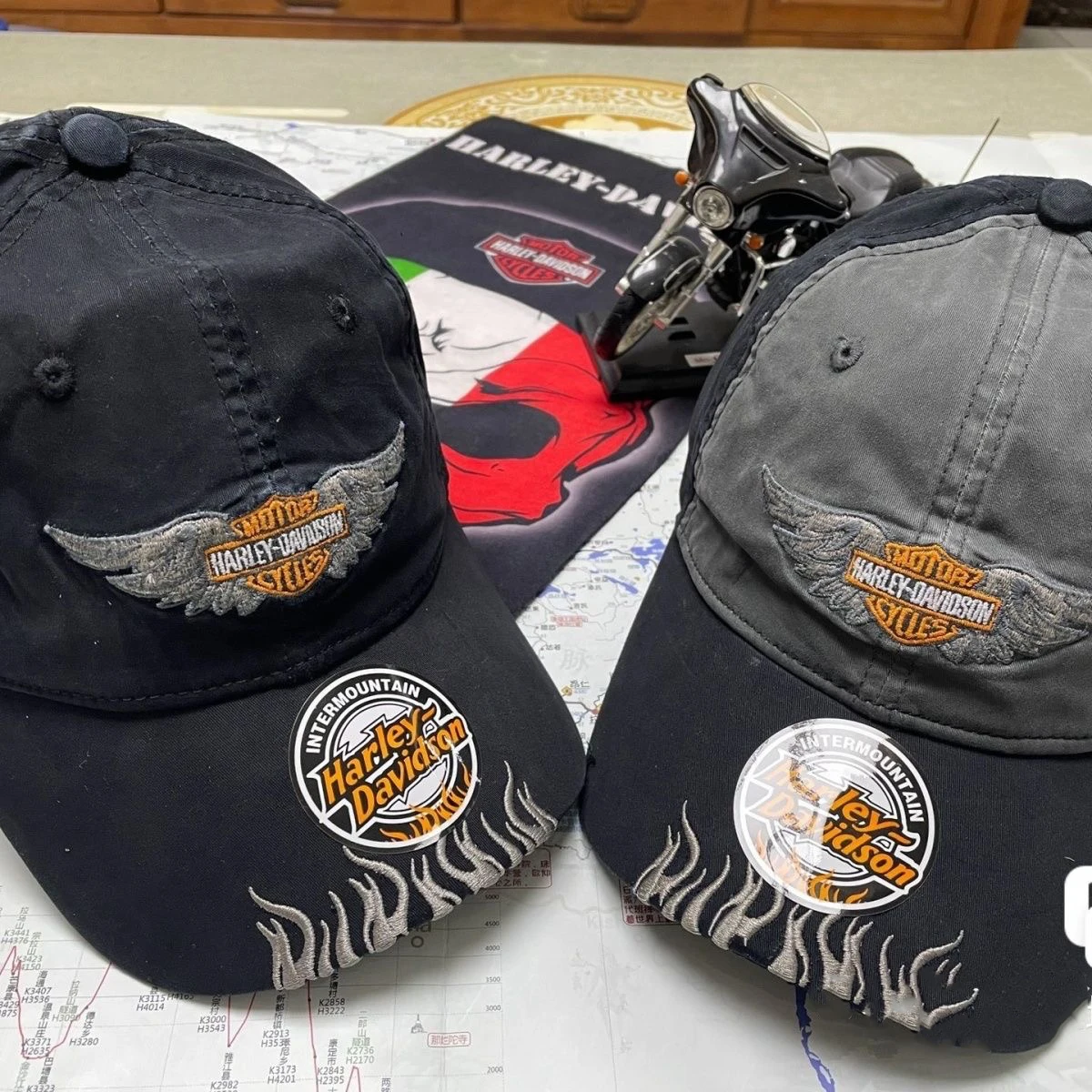 

2023 new embroidery fashion all-match Harleys motorcycle street dance hip-hop baseball cap racing outdoor sports cap