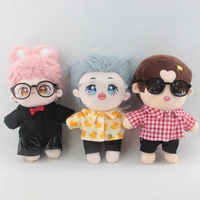 20cm cotton doll clothes star style shirt clothes set glasses fat body dolls accessories our generation exo idol dolls gift diy