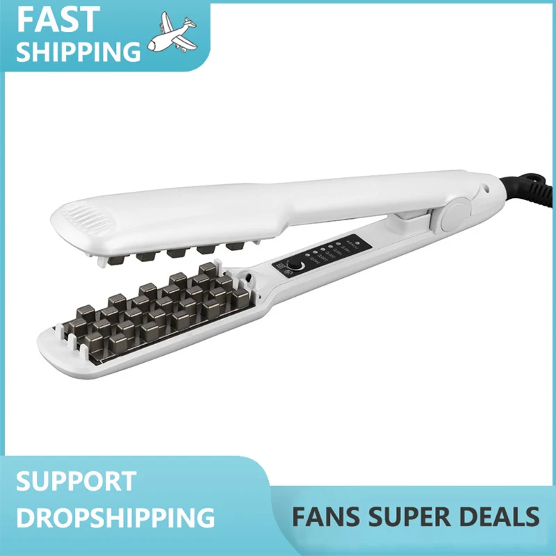 2 In 1 Increase Hair Fluffy Iron Ceramic Auto Shut-off Lasti
