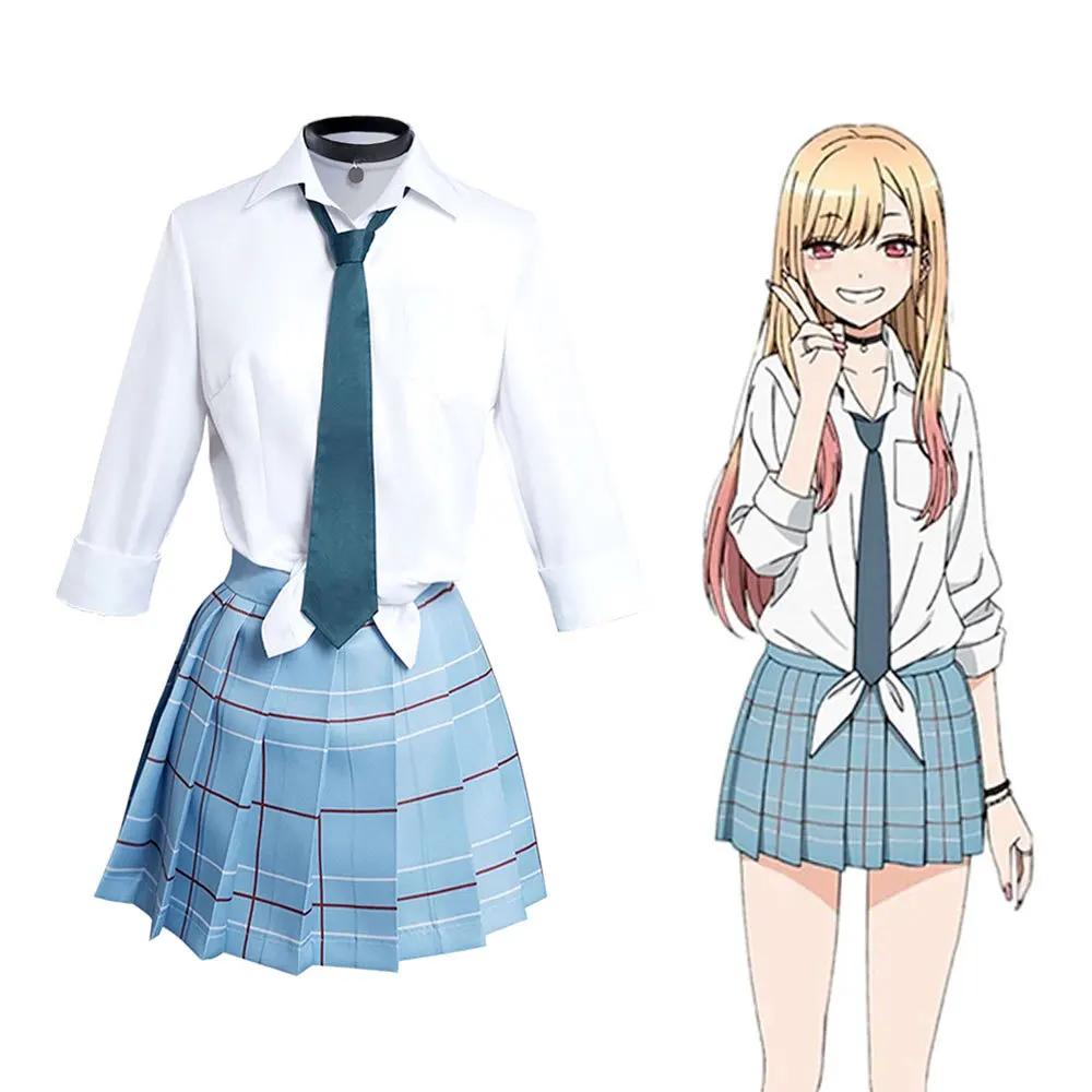 

Marin Kitagawa Cosplay My Dress Up Darling Costume JK School Uniform Skirt Outfits Halloween Carnival Suit