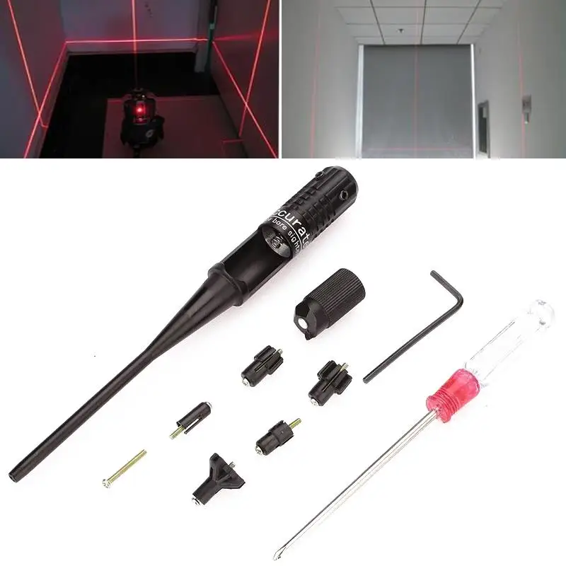 

Red Dot Laser Pointer Boresighter Bore Sighter Kit for Hunting .22 to.50 Caliber Rifles Hunting Laser Sight Outdoor for Airsoft
