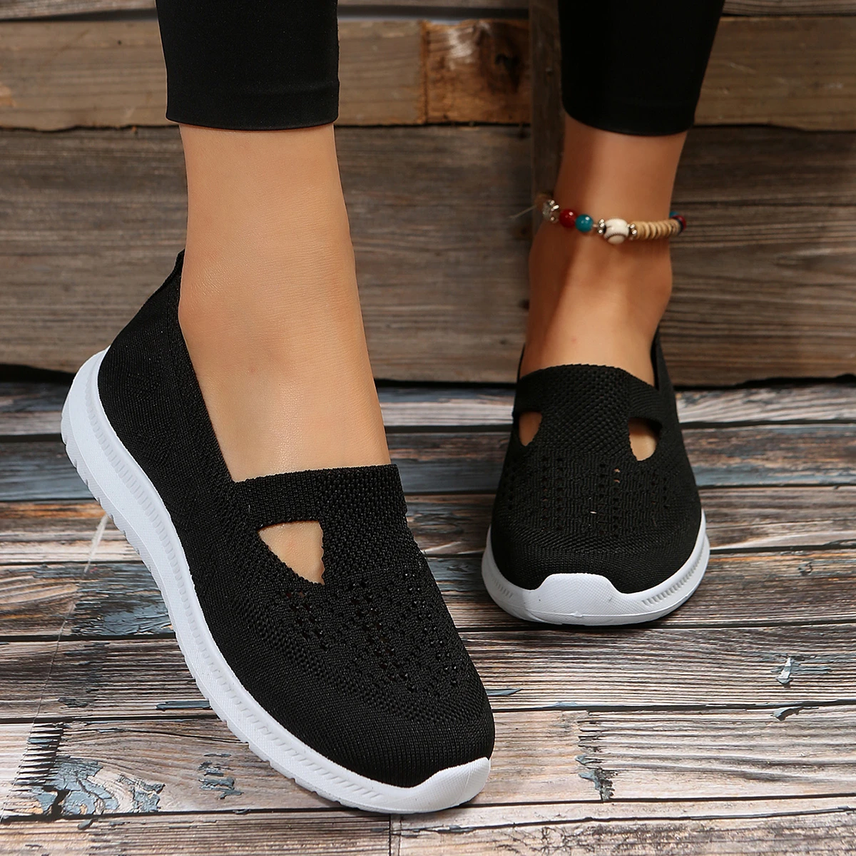

Vulcanized Shoes Casual Female Sneakers Women's 2023 Summer Trends Fashion Breathable Mesh Knit Mom's Shoes Comfortable Walking