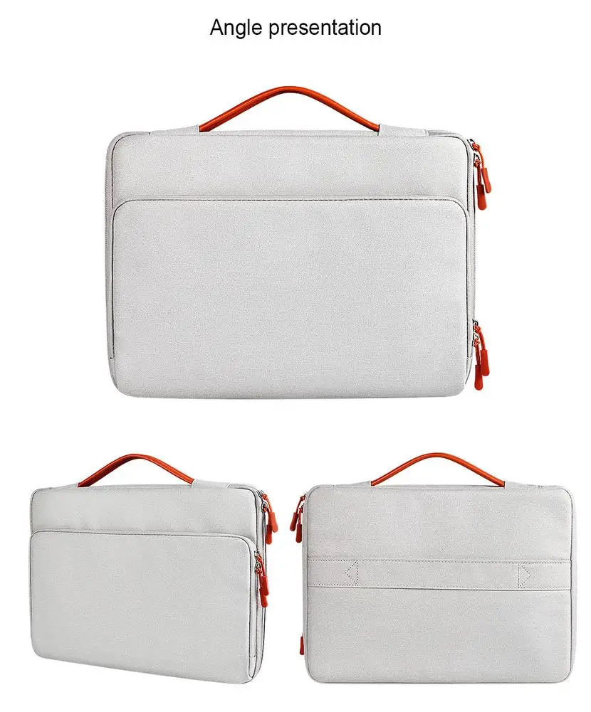

Универсальная сумка для ноутбука с двойной молнией, чехол для ноутбука, сумка для переноски, подходит для 13, 14, 15 дюймов