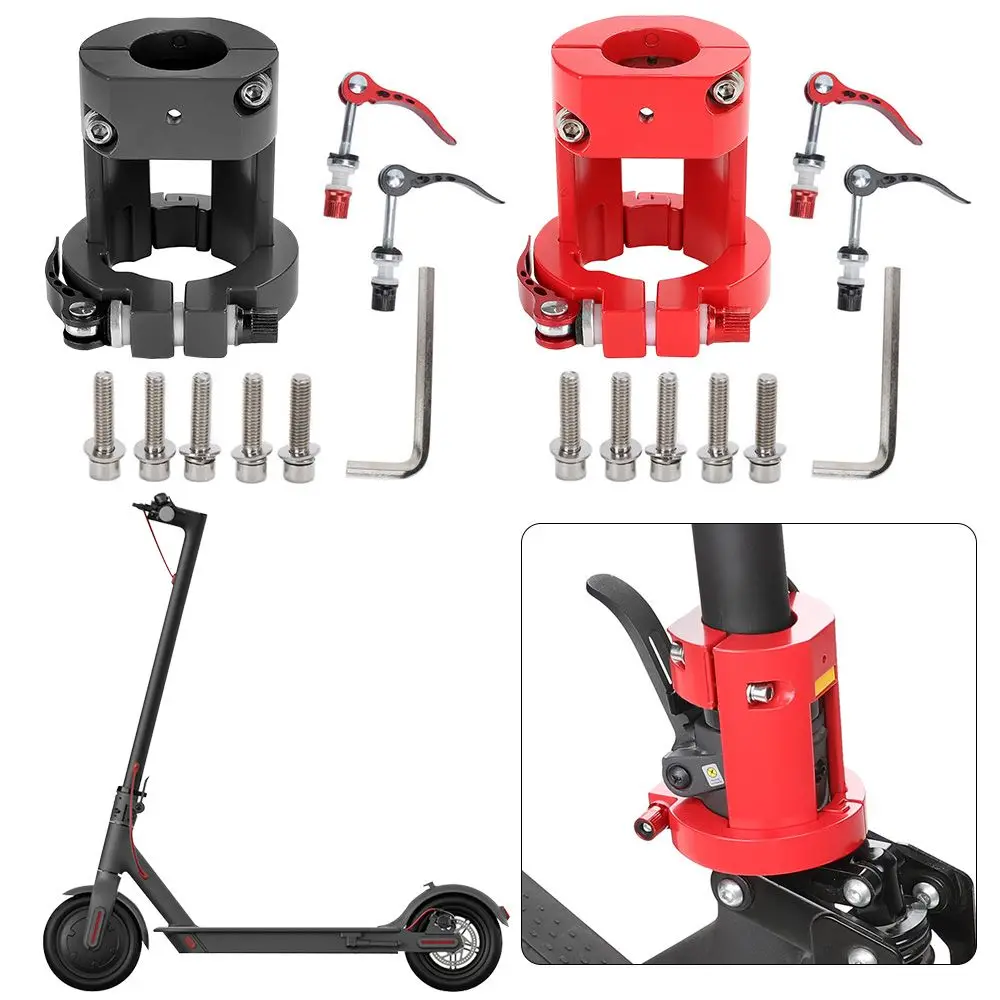 

Scooter Accessories Aluminum Alloy Fixed Base Folding Rugged Lock Folding Clamp Fixing Parts for Xiaomi M365/1S/PRO/PRO2