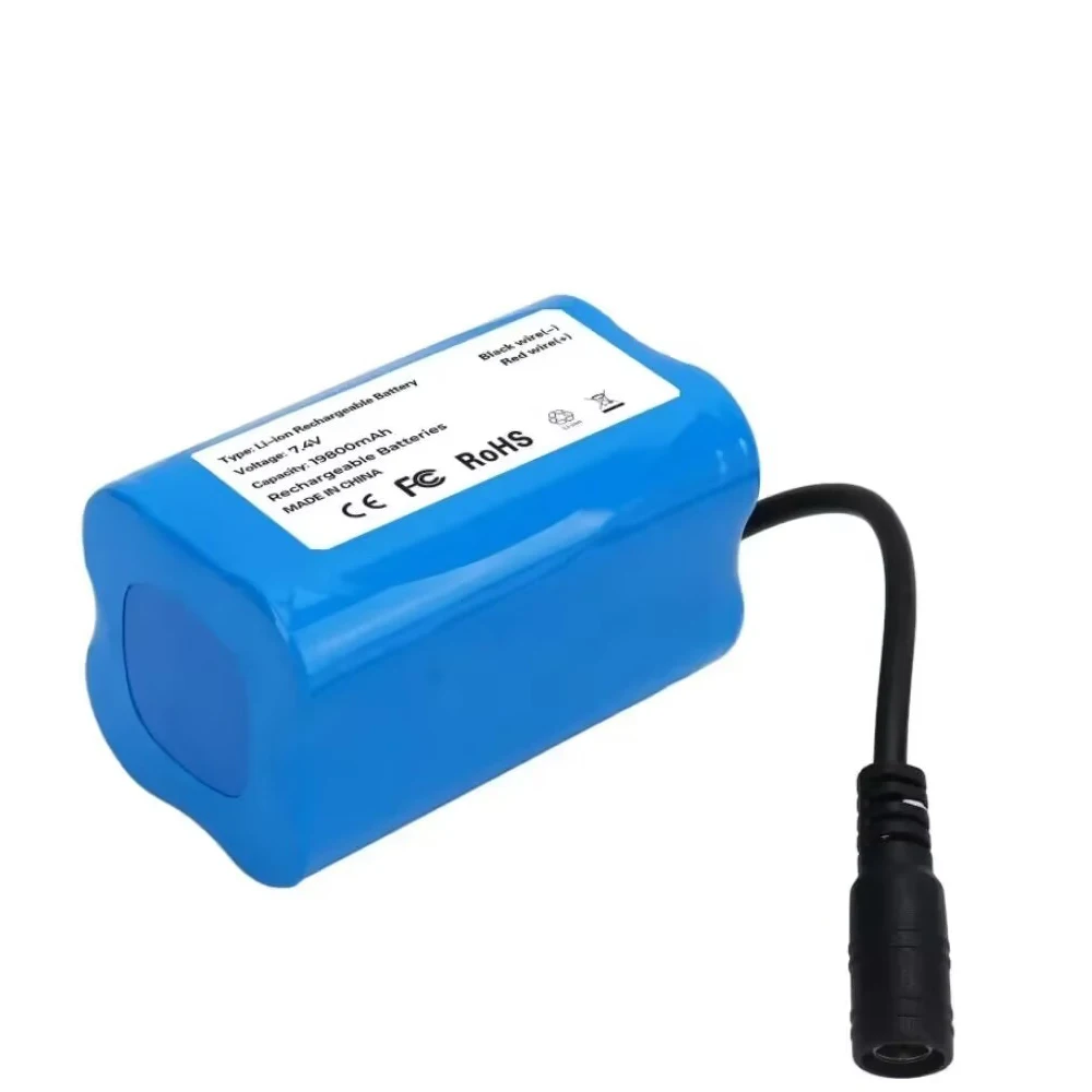 Фото НОВЫЙ аккумулятор 7.4V 19800mAh, совместимый с V020 V900 2011-5 V007 C18 H18 V18 D18B FX88, для радиоуправляемых прикормочных корабликов. №3