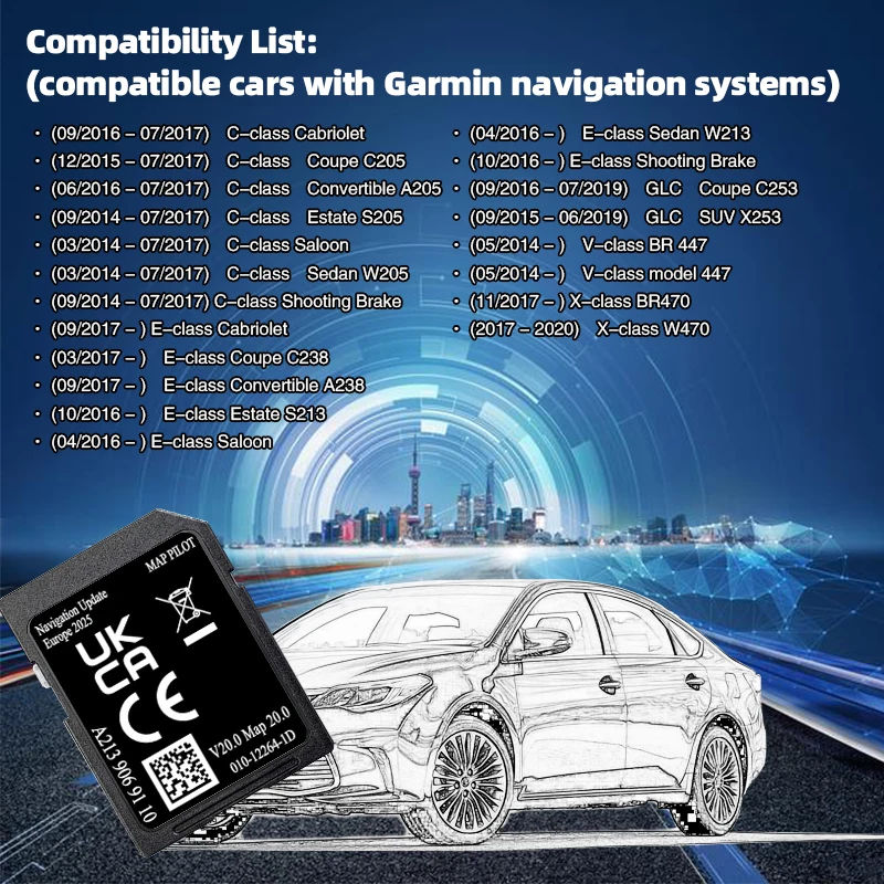Фото 2025-стоимость Factroy OEM A213 GPS-навигация Европа для Mercedes GLC C E V X-Class Garmin SD-карта Maps Polit V20 Бесплатная доставка №1