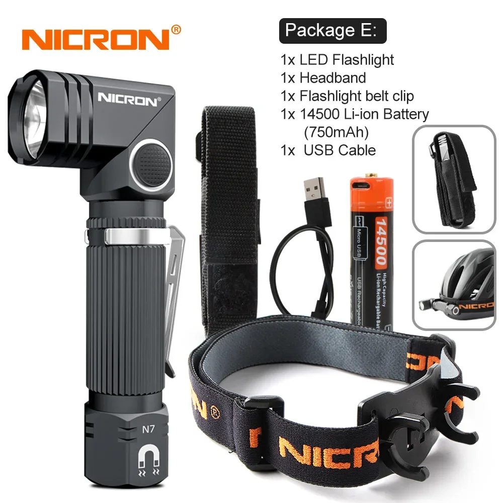 

NICRON фонарик Handfree N7