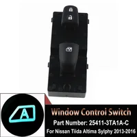 Top Quality LED With Light Master Power Window Switch Control Button For Nissan Tiida Altima Sylphy Car Accessorie 25411-3TA1A-C