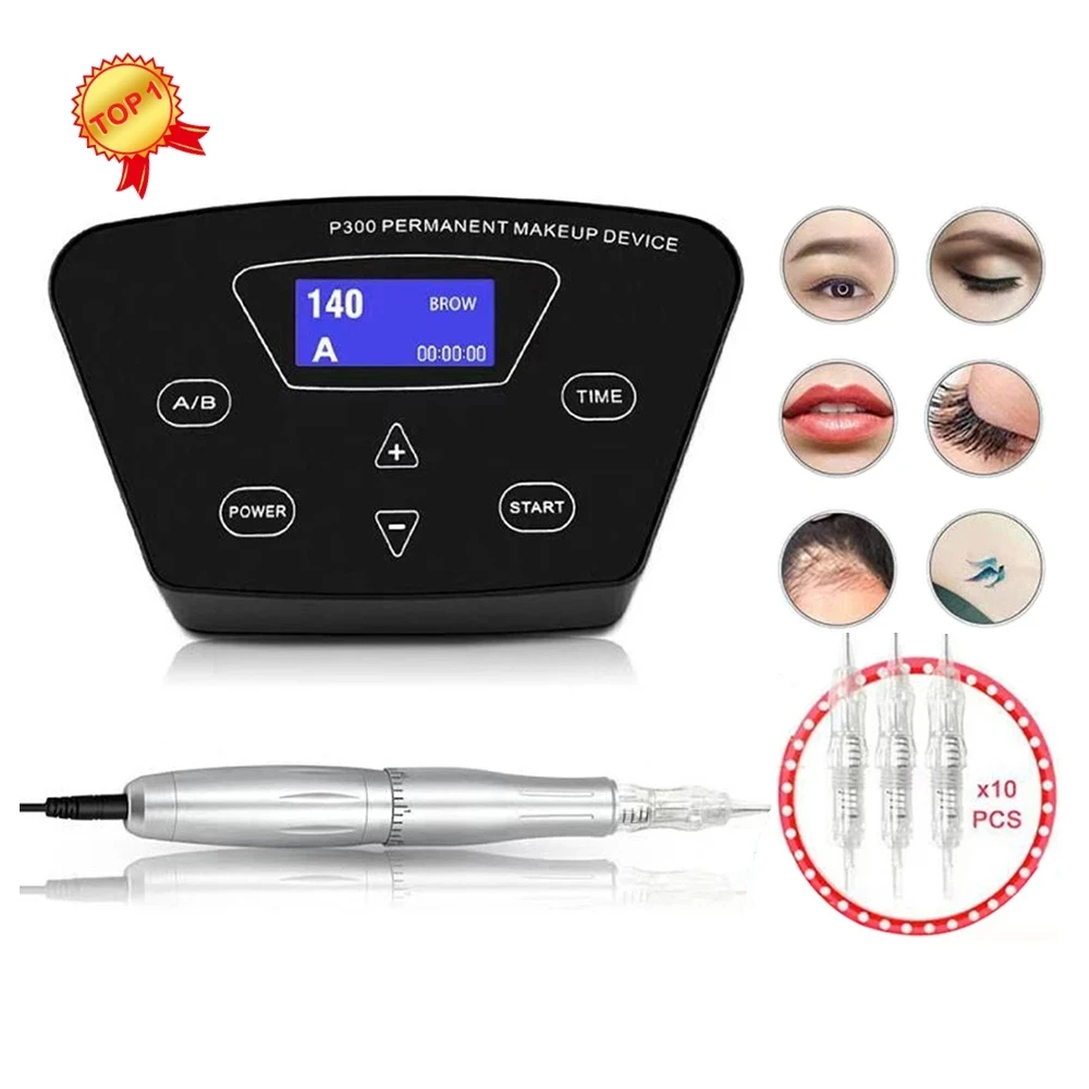 Biomaser Professional Tattoo Machine Rotary Pen For Permanent Makeup Eyebrow Lip Microblading DIY Machine Kit With Tattoo Needle