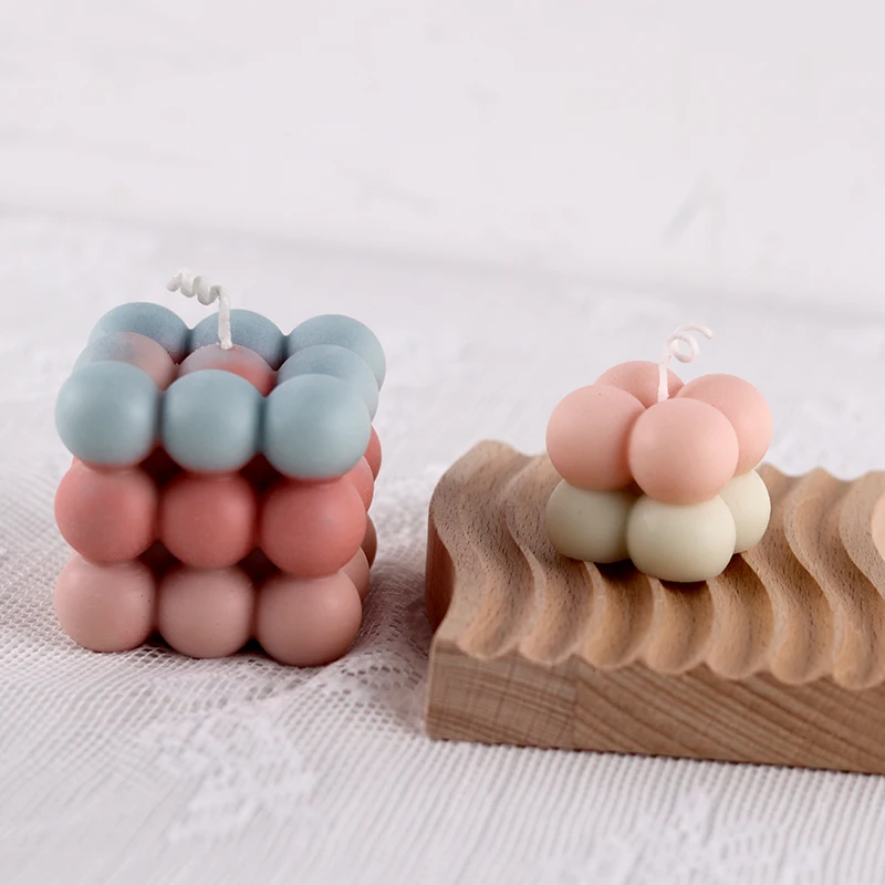 3D Ароматизированная свеча в виде пузырьков воск электронная пирамида