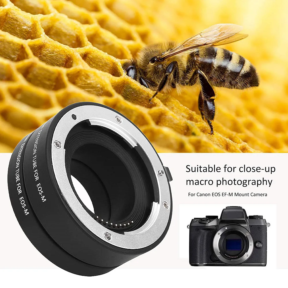 Кольцо-удлинитель Mcoplus Metal Auto Focus Macro 10 мм 16 21 для Canon EF-M EOS M M2 M3 M5 M6 M10 M50 M100 M6II M50II M200
