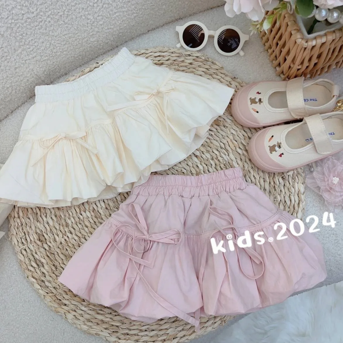 Комплект одежды для девочек летняя новинка милый детский веселый трехмерный