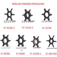 boat engine water pump impeller for mercurymarinermercruiser 47 95289 2 47 16154 3 47 22748 47 89980 47 89981 2 2hp 15hp