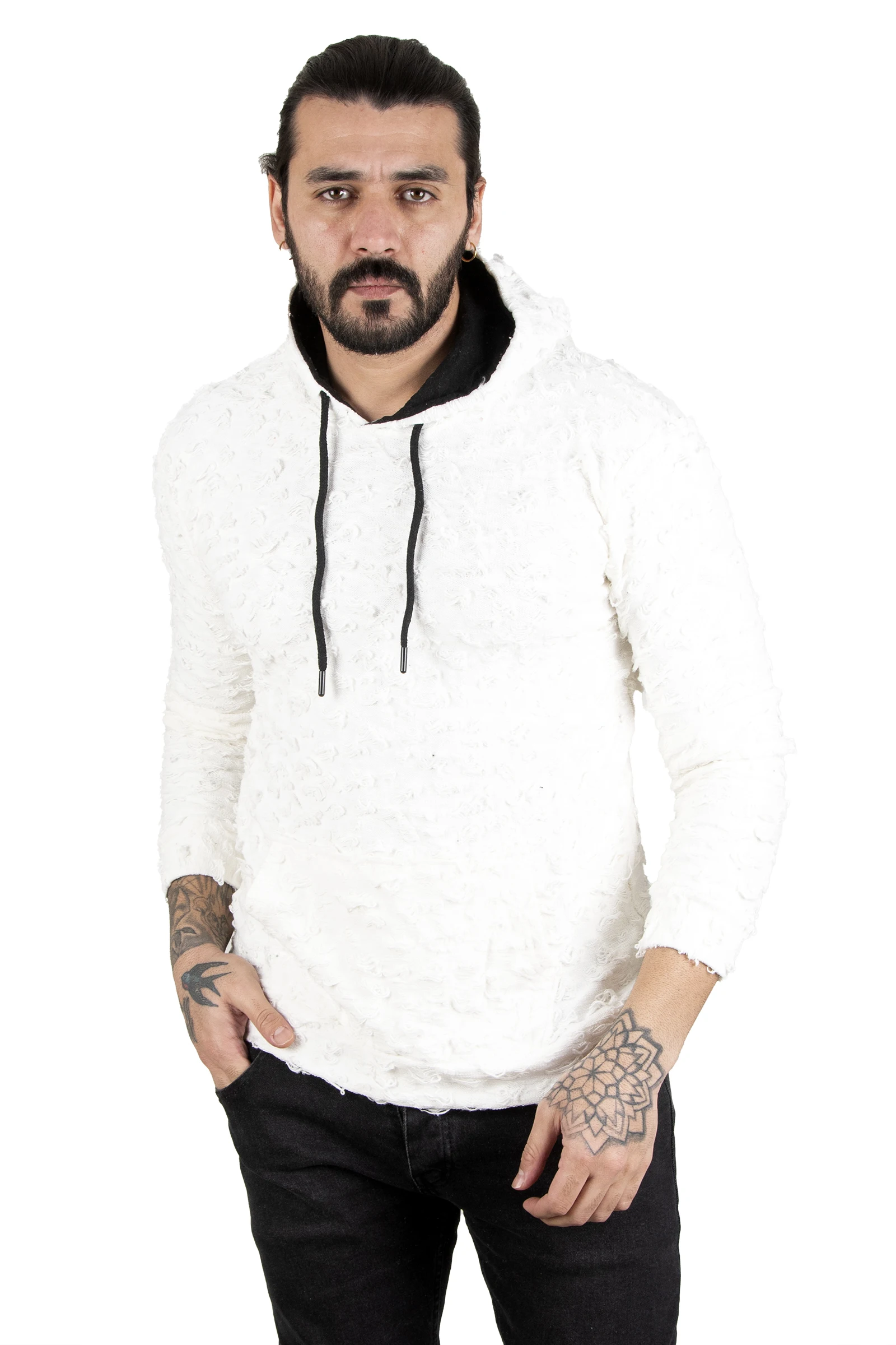 

DeepSEA Hooded İp Detaylı New Season Men 'S Sweatshirt 2303135