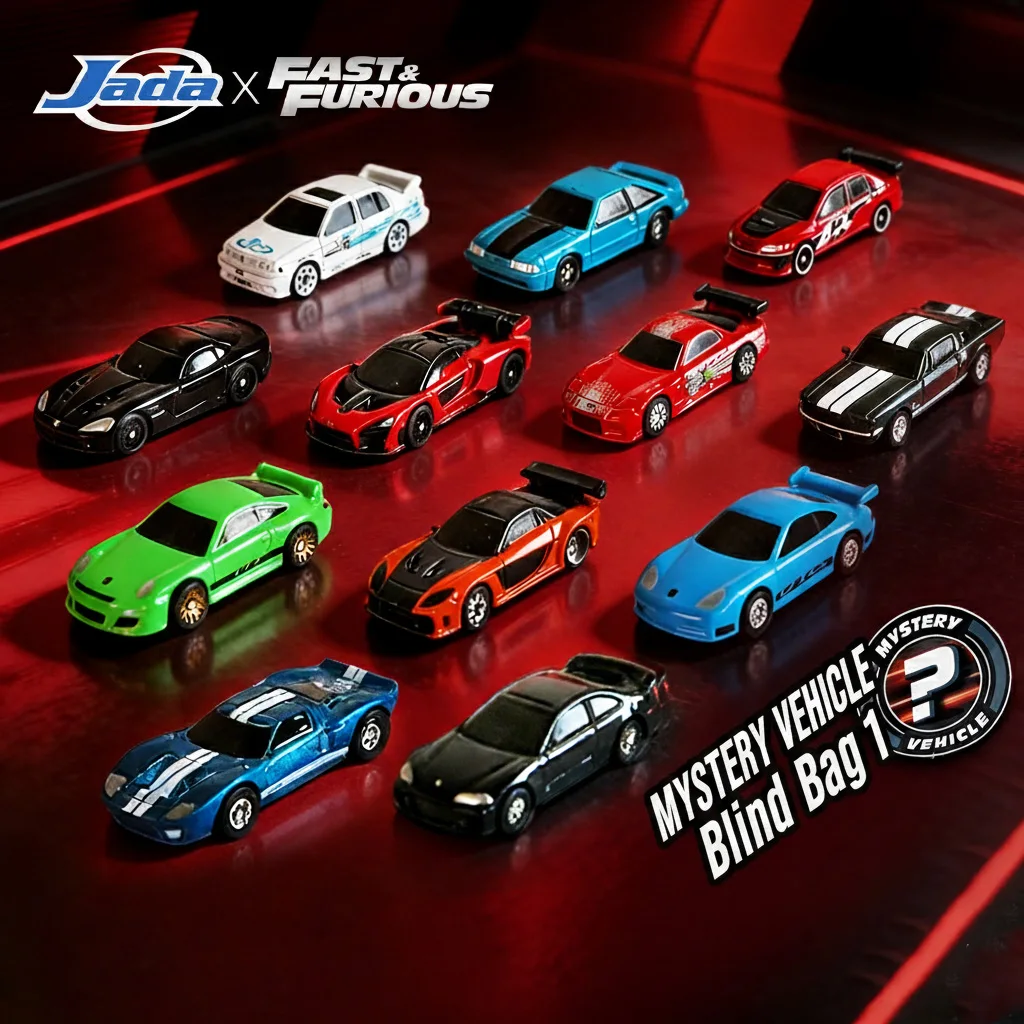 Фото JADA W2 Fast & Furious 1:128 Коллекционные металлические мини-машинки в слепой коробке (Волна 2) - Случайная коллекция автомобилей из фильма №4