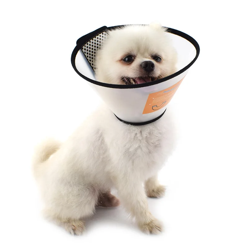 

Pet Anti-Bite Collar Pet Dog Cat Cone Wound Protective Collar Adjustable Neck Comfy Plastic Soft Clear Protecting Collars