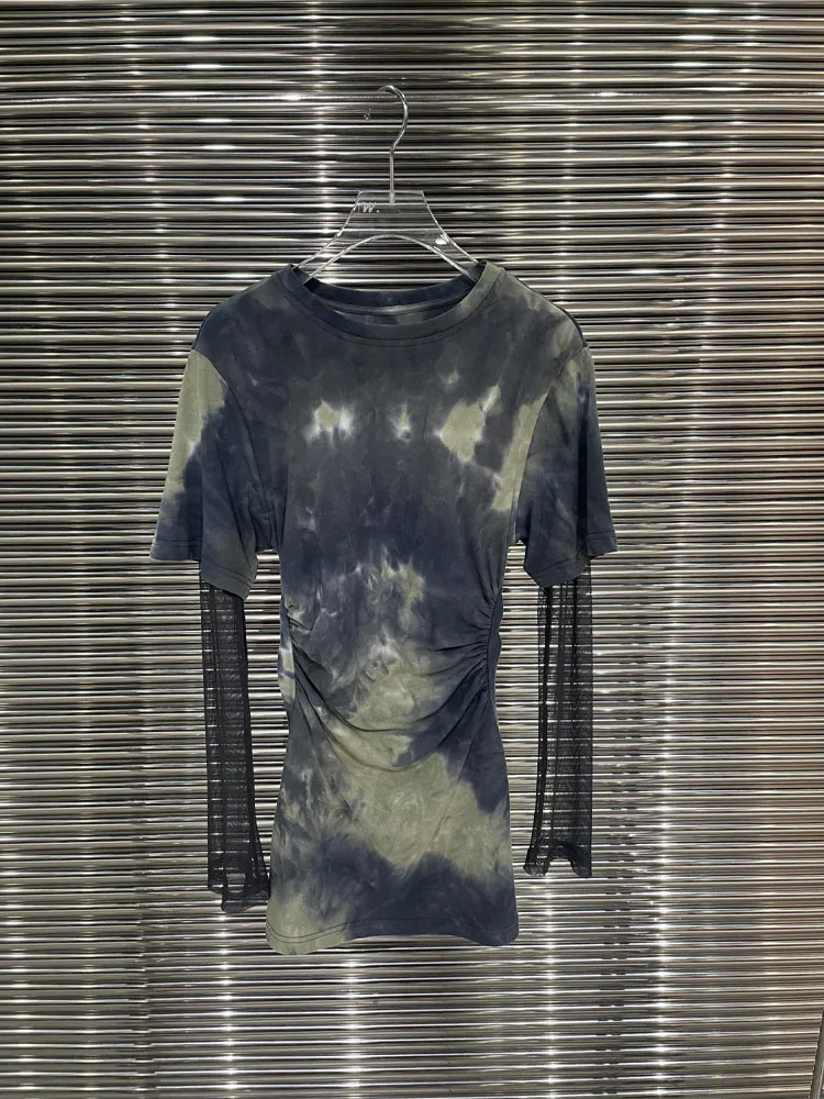 

2023 New Women Spring And Summer Fashion Casual Comfortable Patchwork Printed Long Sleeves T-Shirt Top For Girls