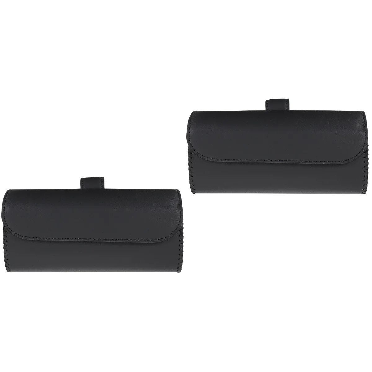 

2 PCS Glasses Case Car Holder Shade Sunglasses Eyeglasses Container Pu
