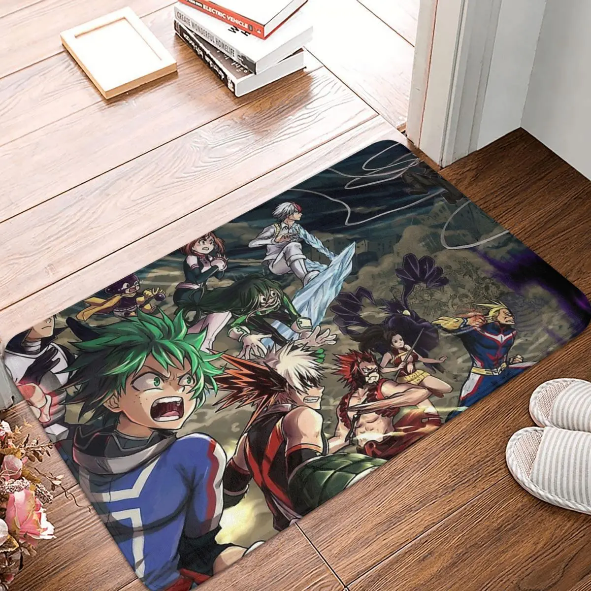 

My Hero Academia Adventure Anime Anti-Slip Doormat Kitchen Mat Roles Hallway Carpet Entrance Door Rug Home Decorative