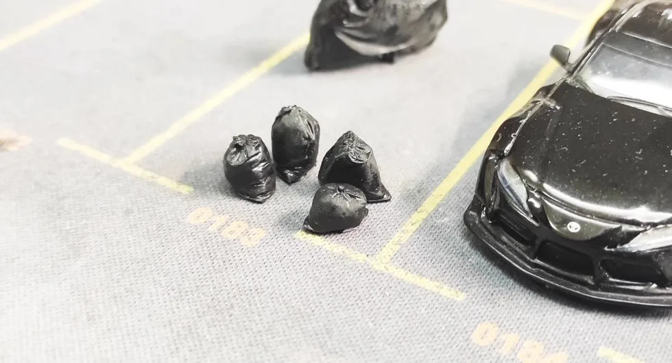 Модель мешка для мусора 1/64 87 HO модель аксессуары стола поезда B003