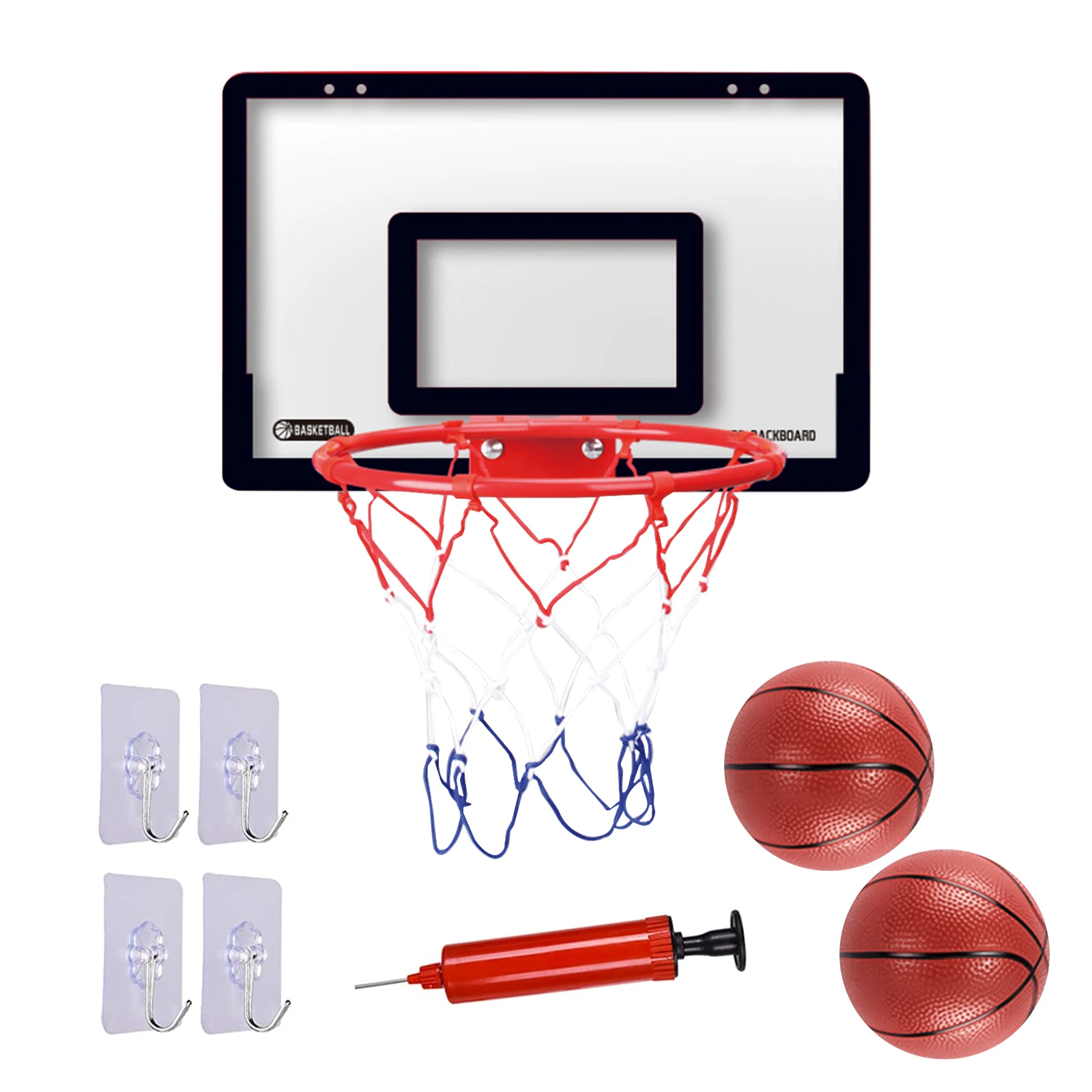 

Portable Funny Mini Basketball Hoop Toys Kit Indoor Home Basketball Fans Sports Game Toy Set For Kids Children Door Wall Mounted