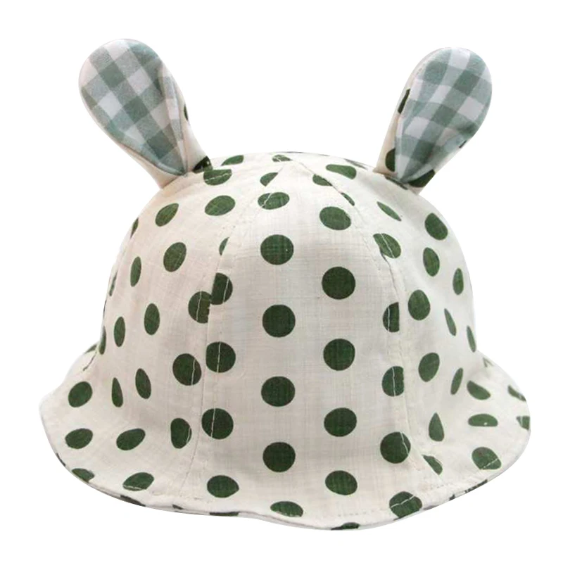 

3 Colors Baby Hat Cotton Cute Animal Polka Dot Hat With Long Ears Funny Soft Visor Newborn Photography Props Gift For Baby Kids