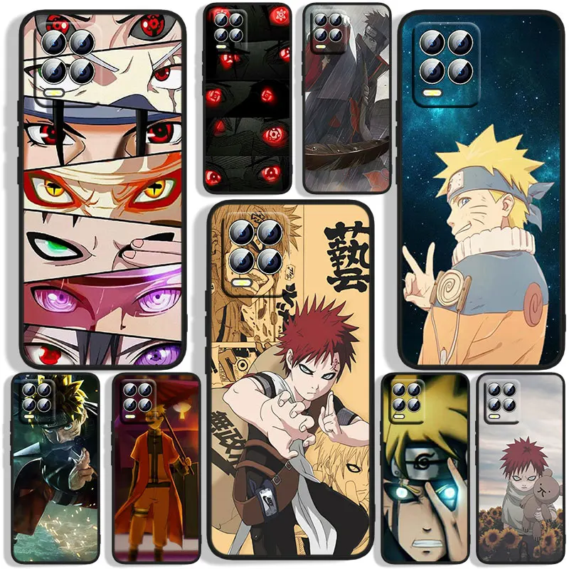 

Naruto anime cool Phone Case For OPPO Realme 5 6i 6s 7 7i(Global) 8 8i Pro 5G Realme Narzo 50A Narzo 50i Black Silicone Back